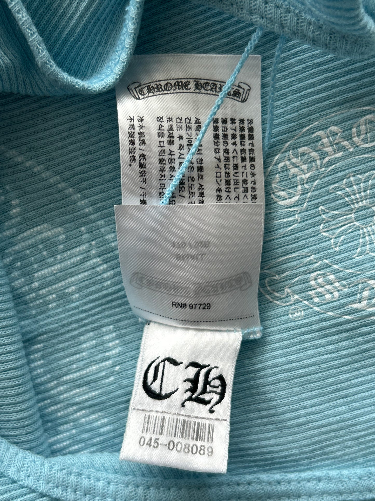 Chrome Hearts Blue & White Horseshoe Tank Top