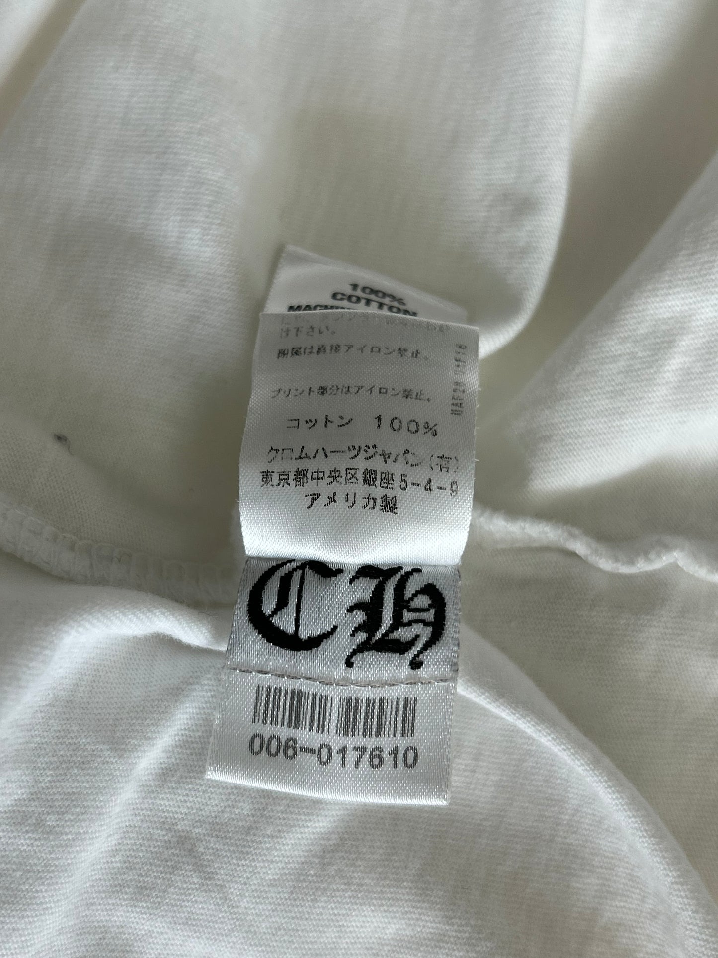 Chrome Hearts White Cross Logo Polo T-Shirt