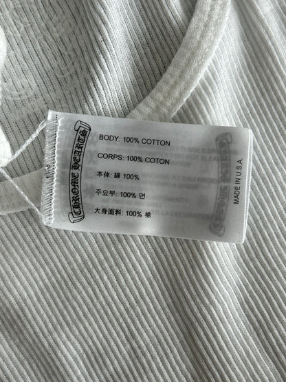 Chrome Hearts White & Pink T-Bar Logo Tank Top