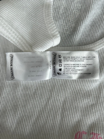 Chrome Hearts White & Pink T-Bar Logo Tank Top
