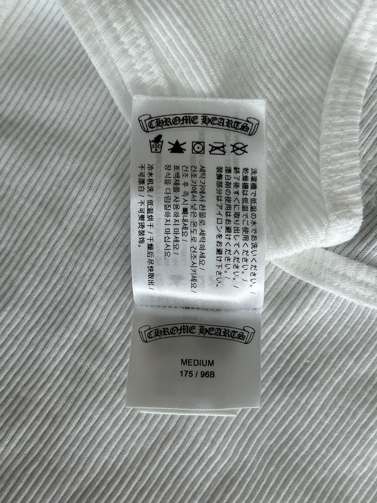 Chrome Hearts White & Pink T-Bar Logo Tank Top
