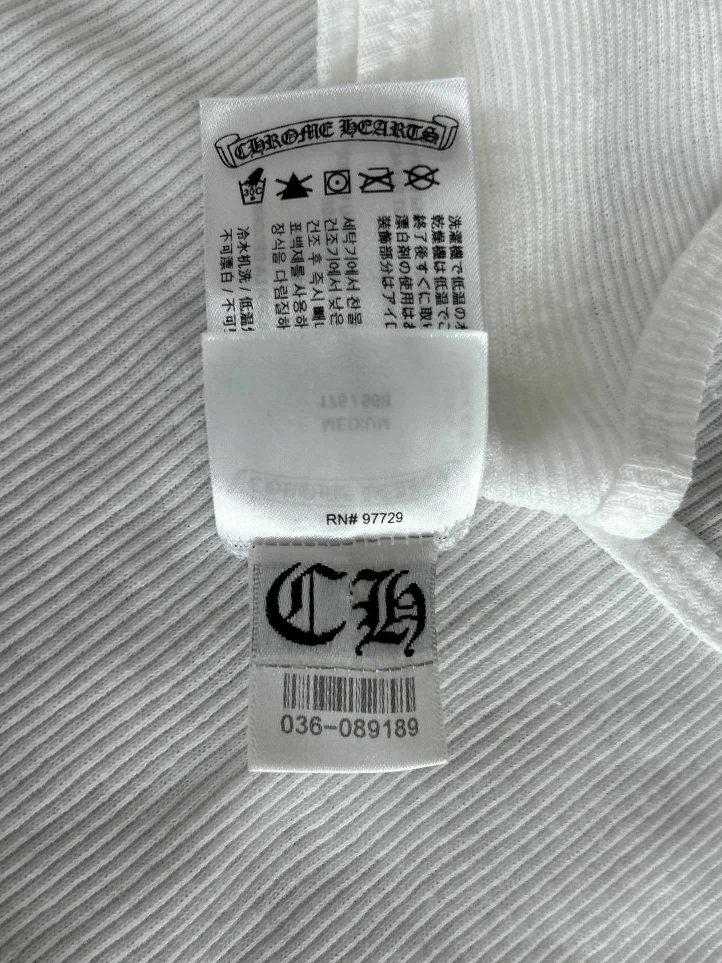 Chrome Hearts White & Pink T-Bar Logo Tank Top