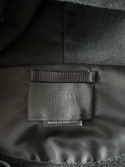 Prada Black & Blue Crystal Zip Hoodie