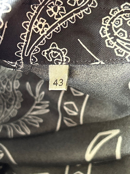 Dior Cactus Jack Navy & White Diamond Bandana Print Silk Button Up Shirt
