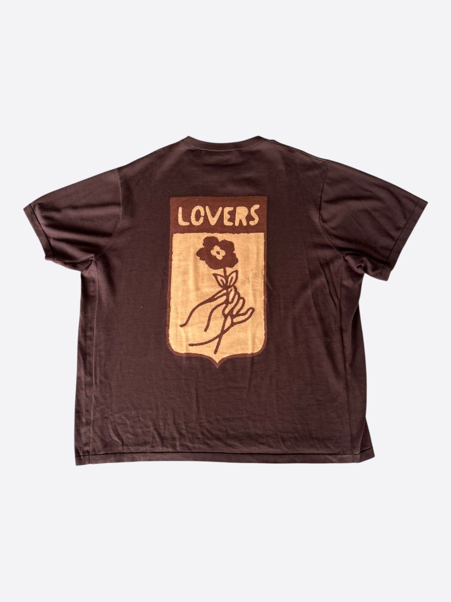 Louis Vuitton Brown Trunk Intarsia T-Shirt