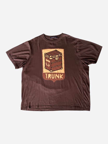 Louis Vuitton Brown Trunk Intarsia T-Shirt
