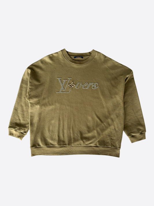 Louis Vuitton Khaki LVers Logo Sweater