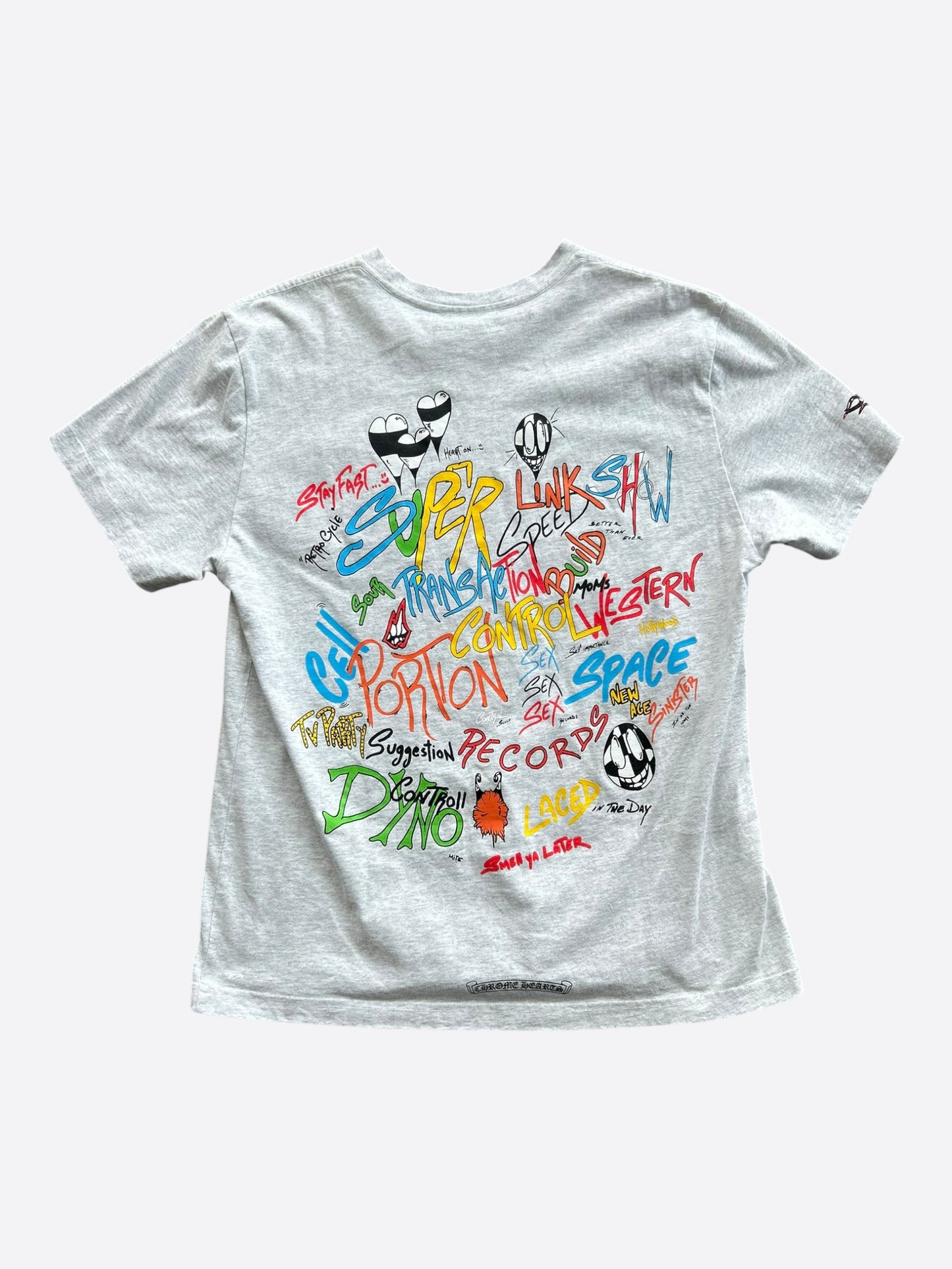 Chrome Hearts Matty Boy Grey Brain T-Shirt