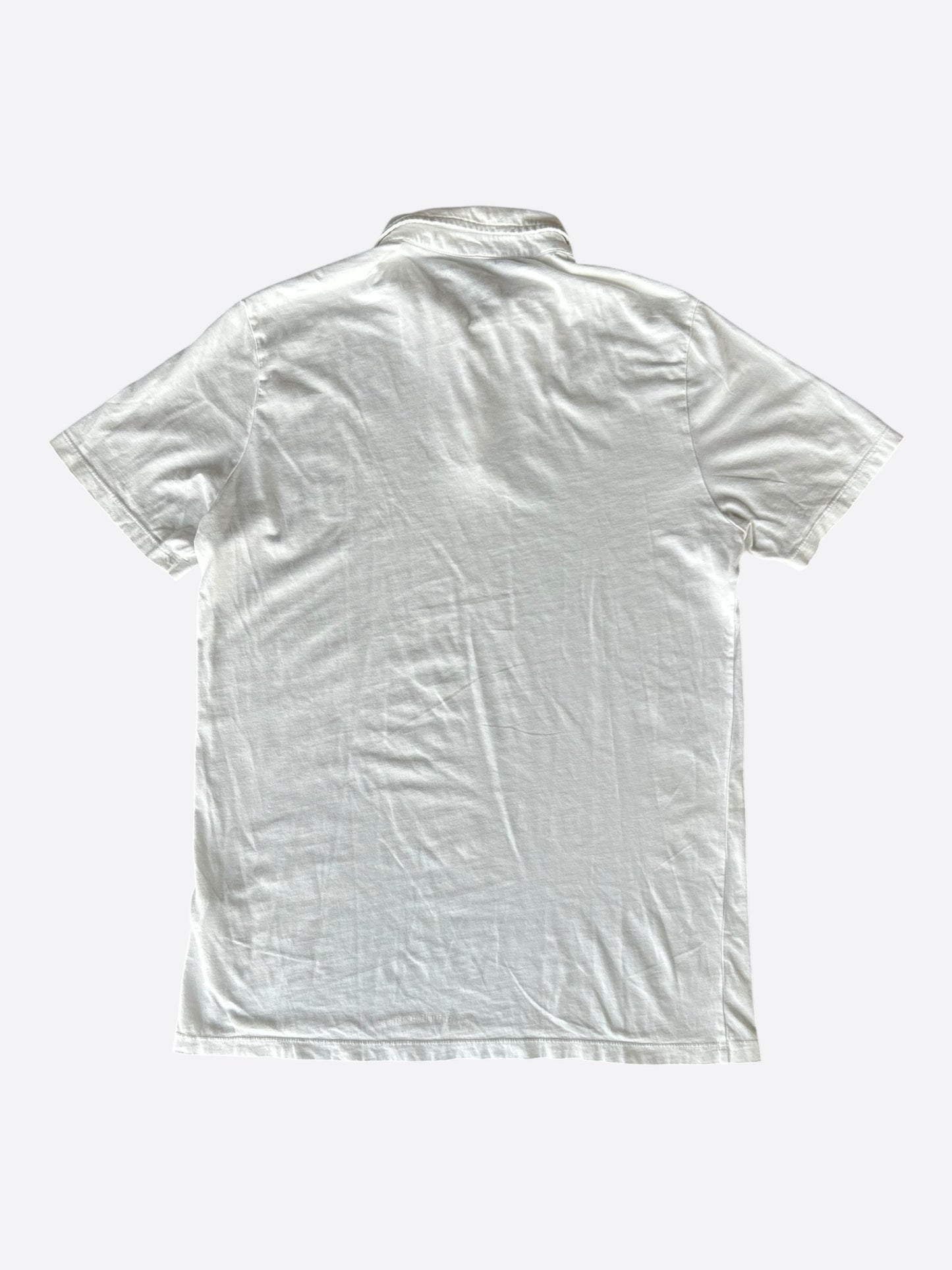 Chrome Hearts White Cross Logo Polo T-Shirt