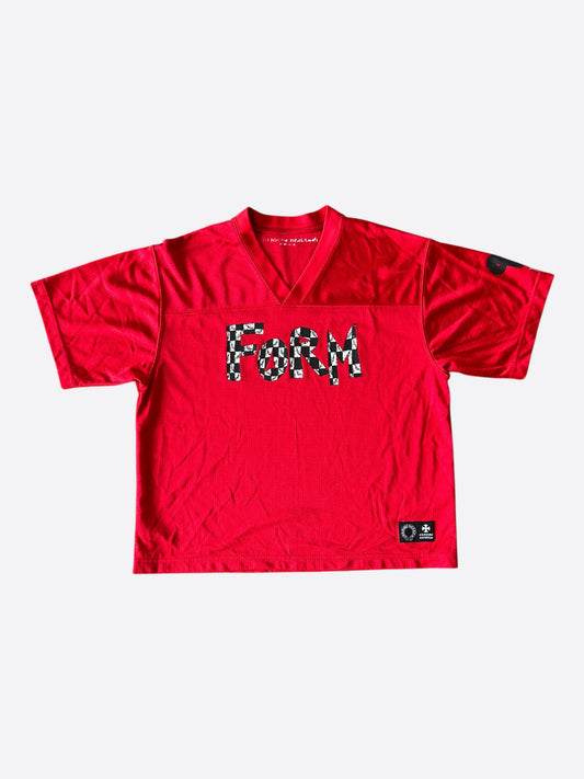 Chrome Hearts Matty Boy Red Form Mesh Jersey T-Shirt