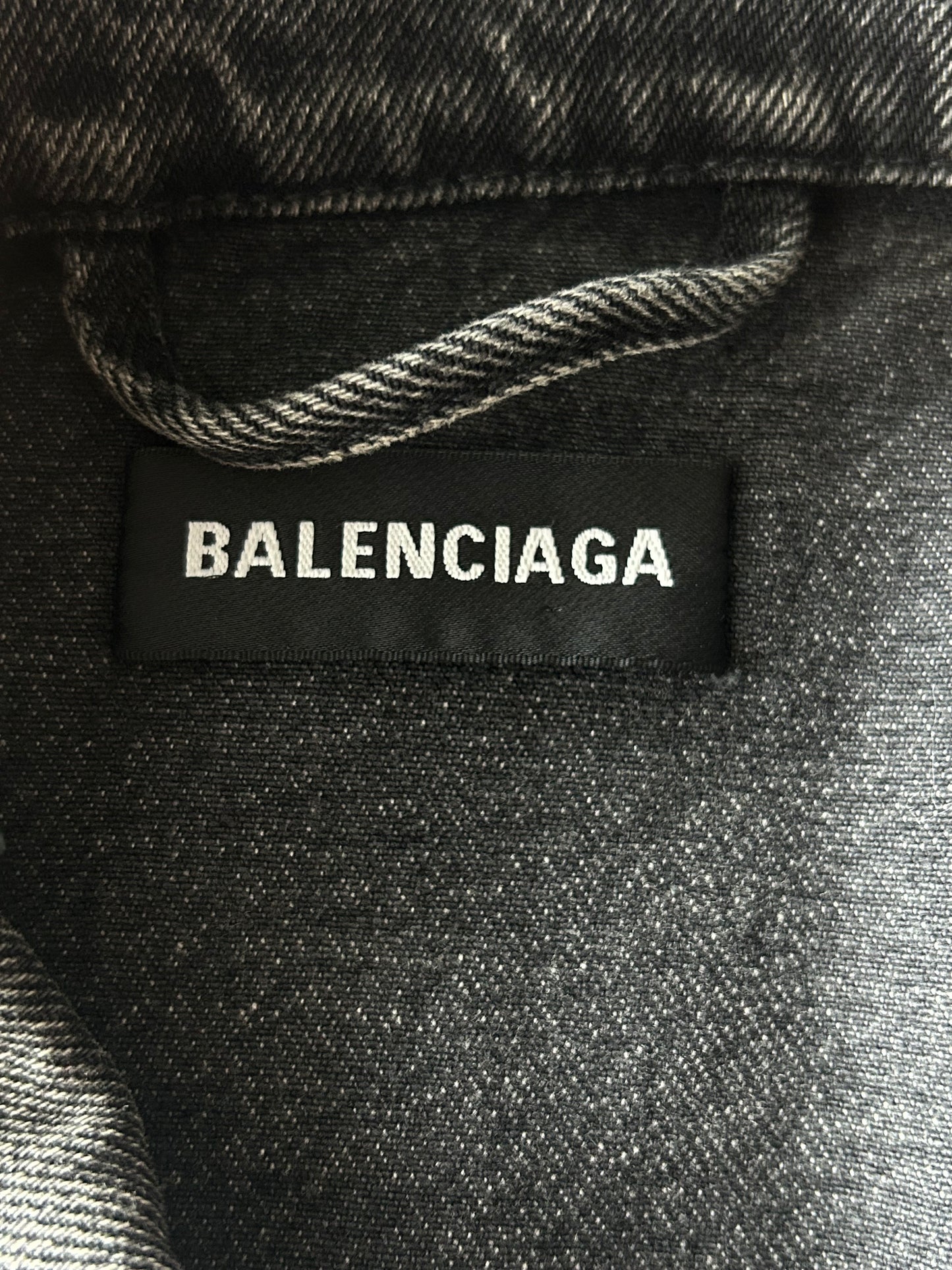 Balenciaga Black Denim Vest