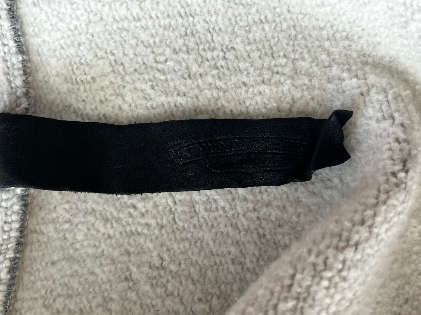 Chrome Hearts Grey & Black Triple Cross Patch Paper Jam Zip Up Hoodie