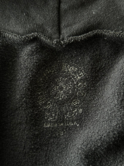 Chrome Hearts Black & White Las Vegas Horseshoe Logo Zip Up Hoodie