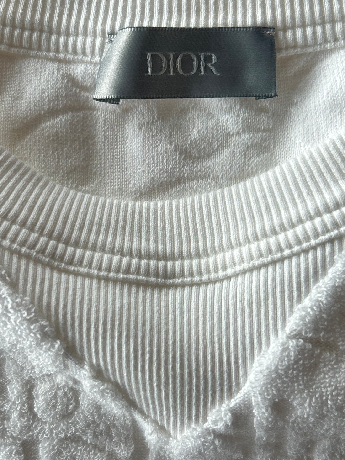 Dior White Oblique Towel T-Shirt