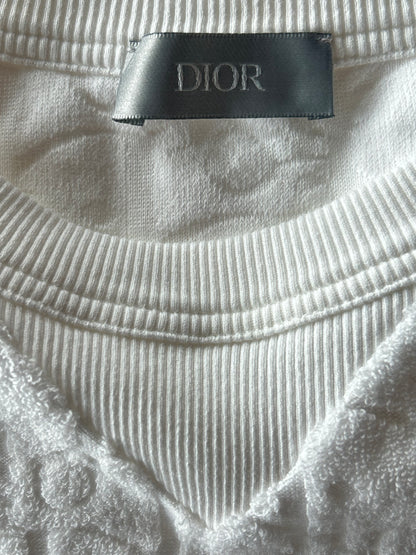 Dior White Oblique Towel T-Shirt