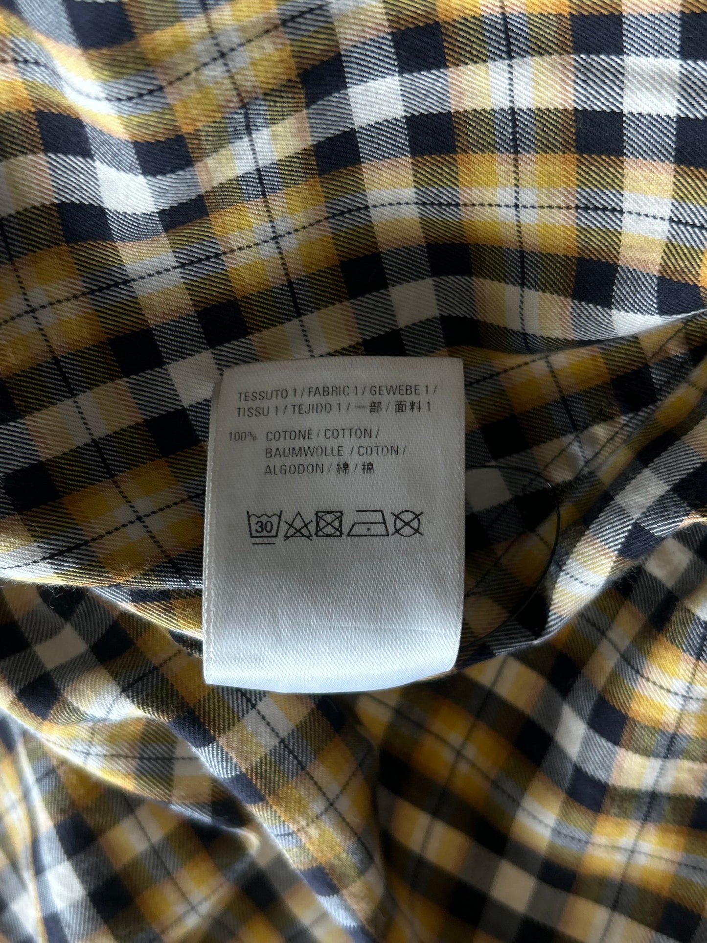 Balenciaga Yellow & Black Logo Swing Women's Button Up Shirt