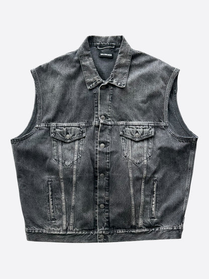 Balenciaga Black Denim Vest
