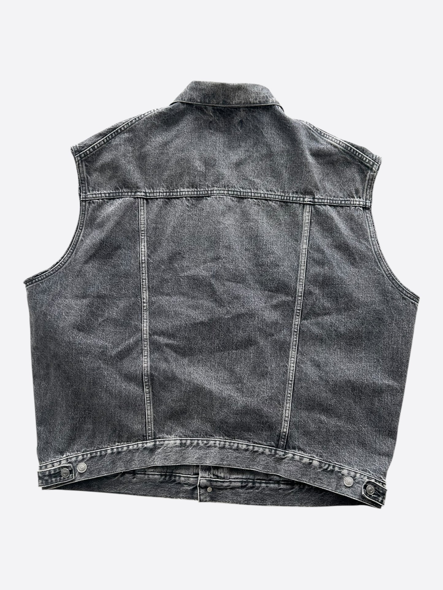 Balenciaga Black Denim Vest