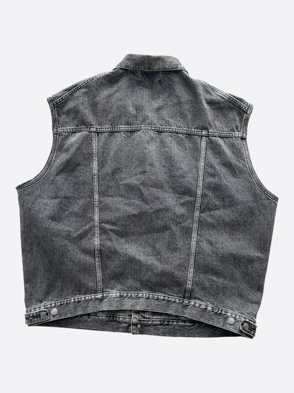 Balenciaga Black Denim Vest