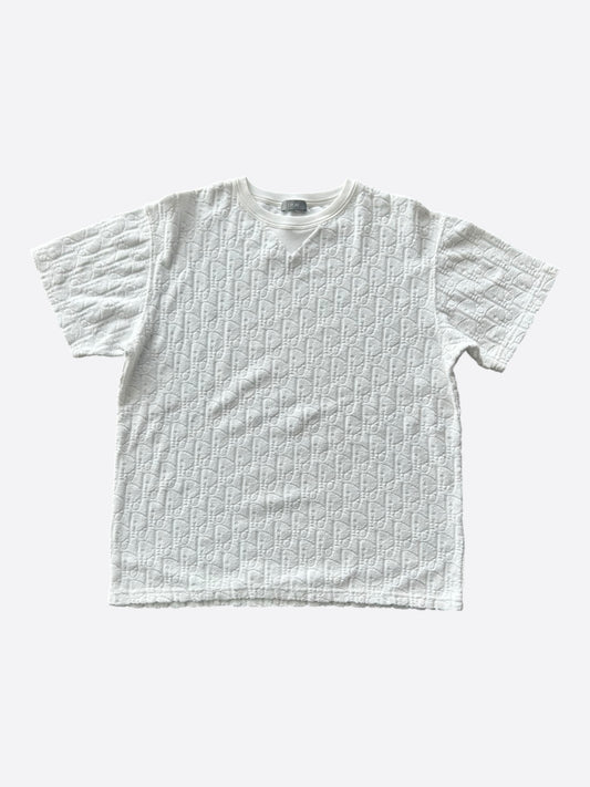 Dior White Oblique Towel T-Shirt