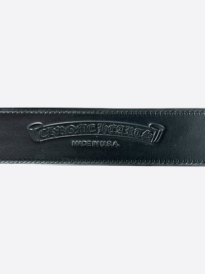 Chrome Hearts Black & Silver Gunslinger Belt