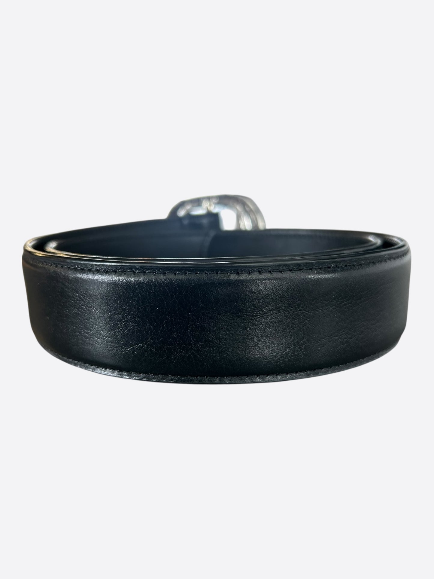 Chrome Hearts Black & Silver Gunslinger Belt