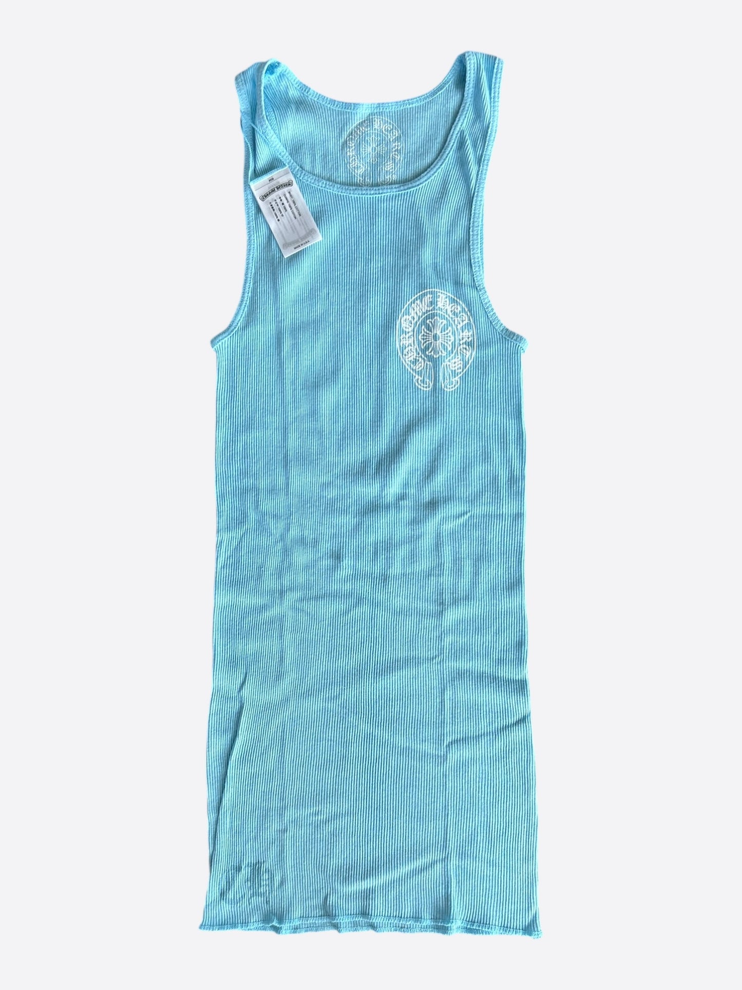 Chrome Hearts Blue & White Horseshoe Tank Top