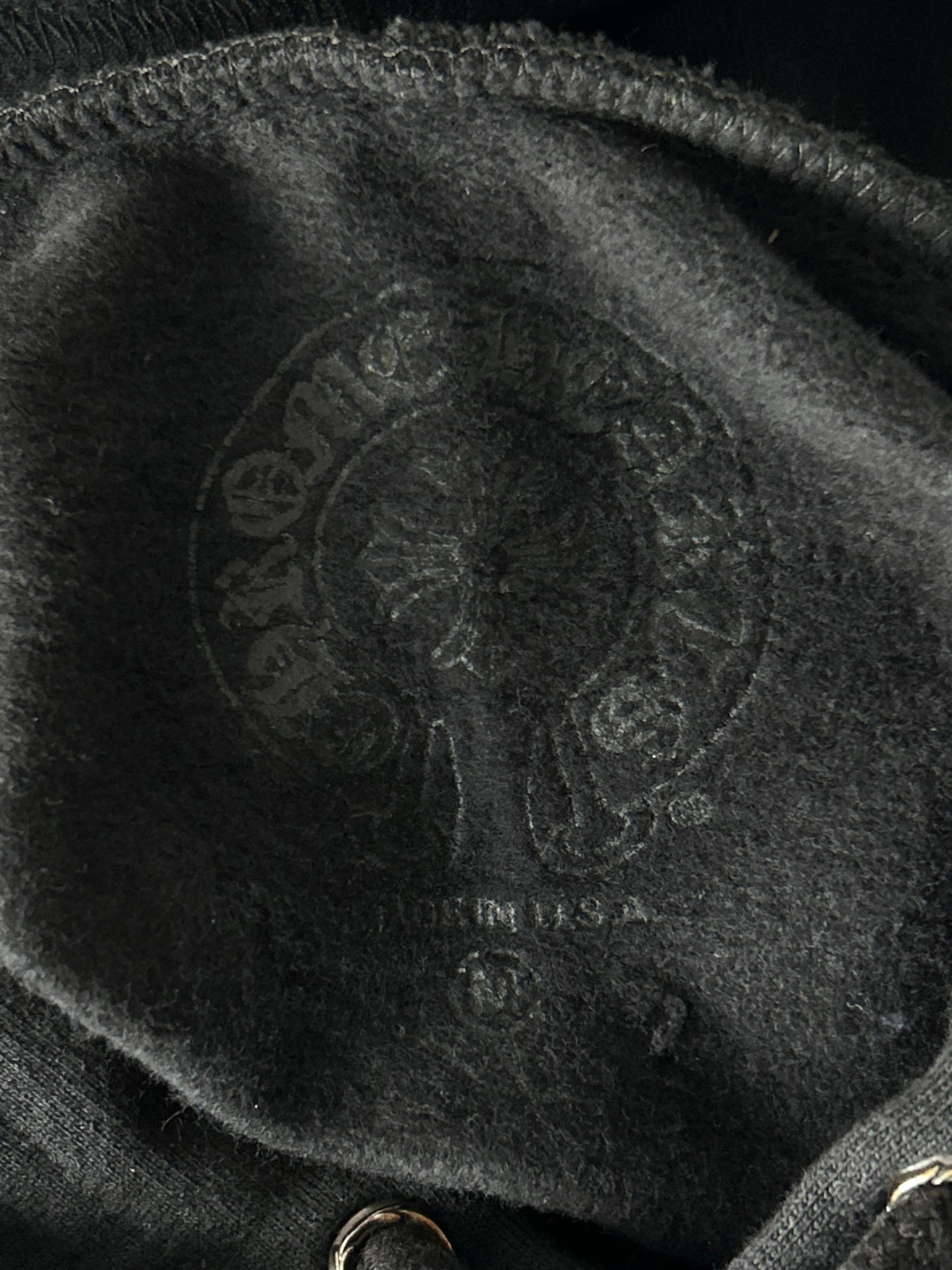 Chrome Hearts Black & Olive Script Logo Hoodie