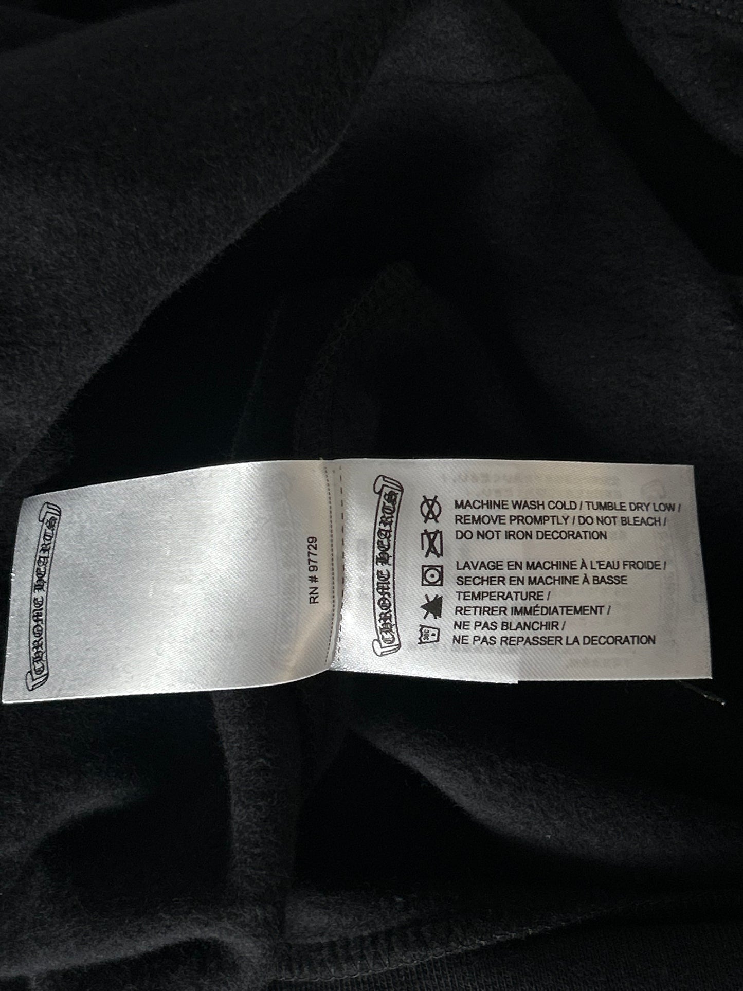 Chrome Hearts Black & Olive Script Logo Hoodie