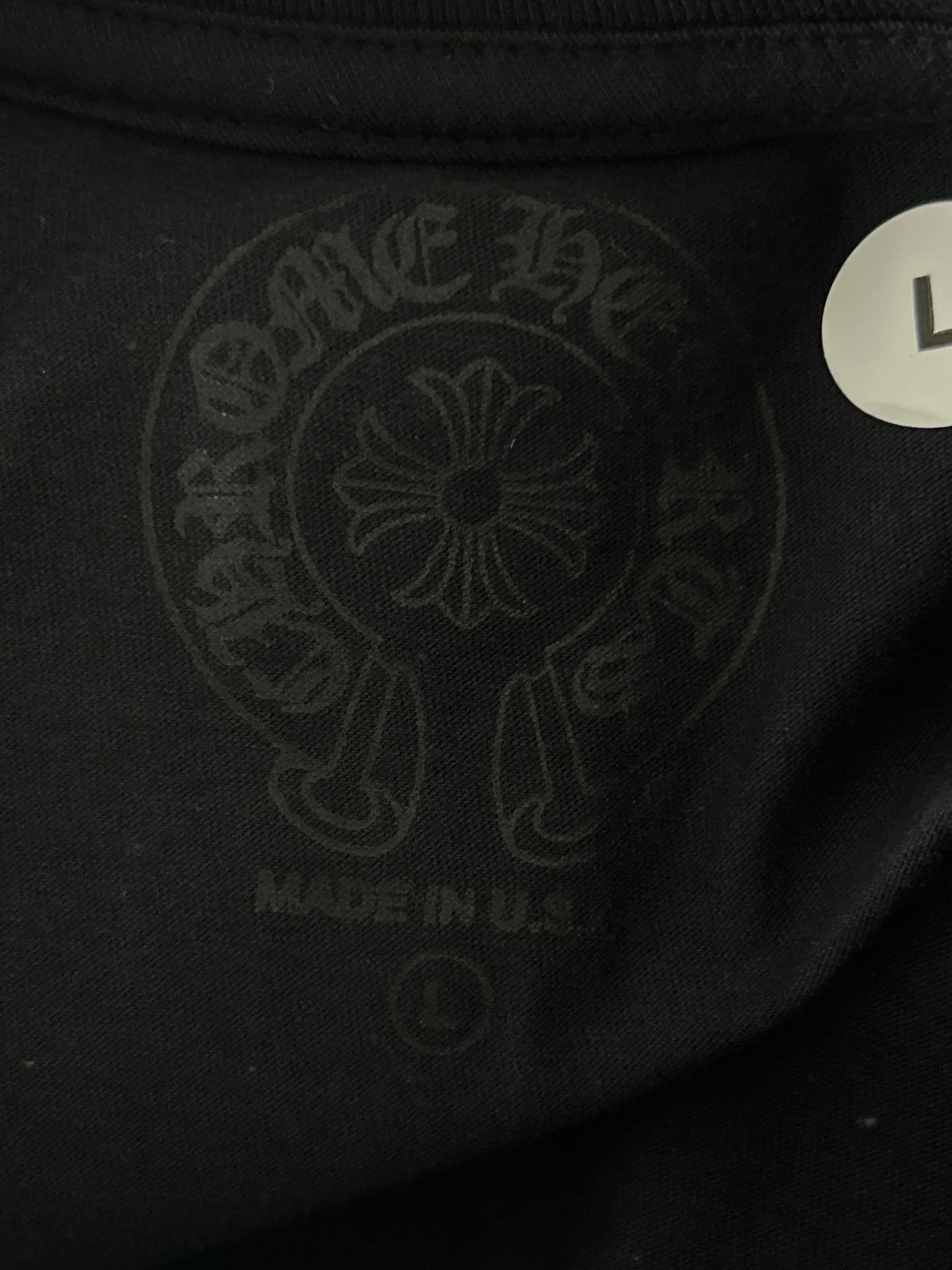 Chrome Hearts Black & Olive Neck Logo Longsleeve T-Shirt