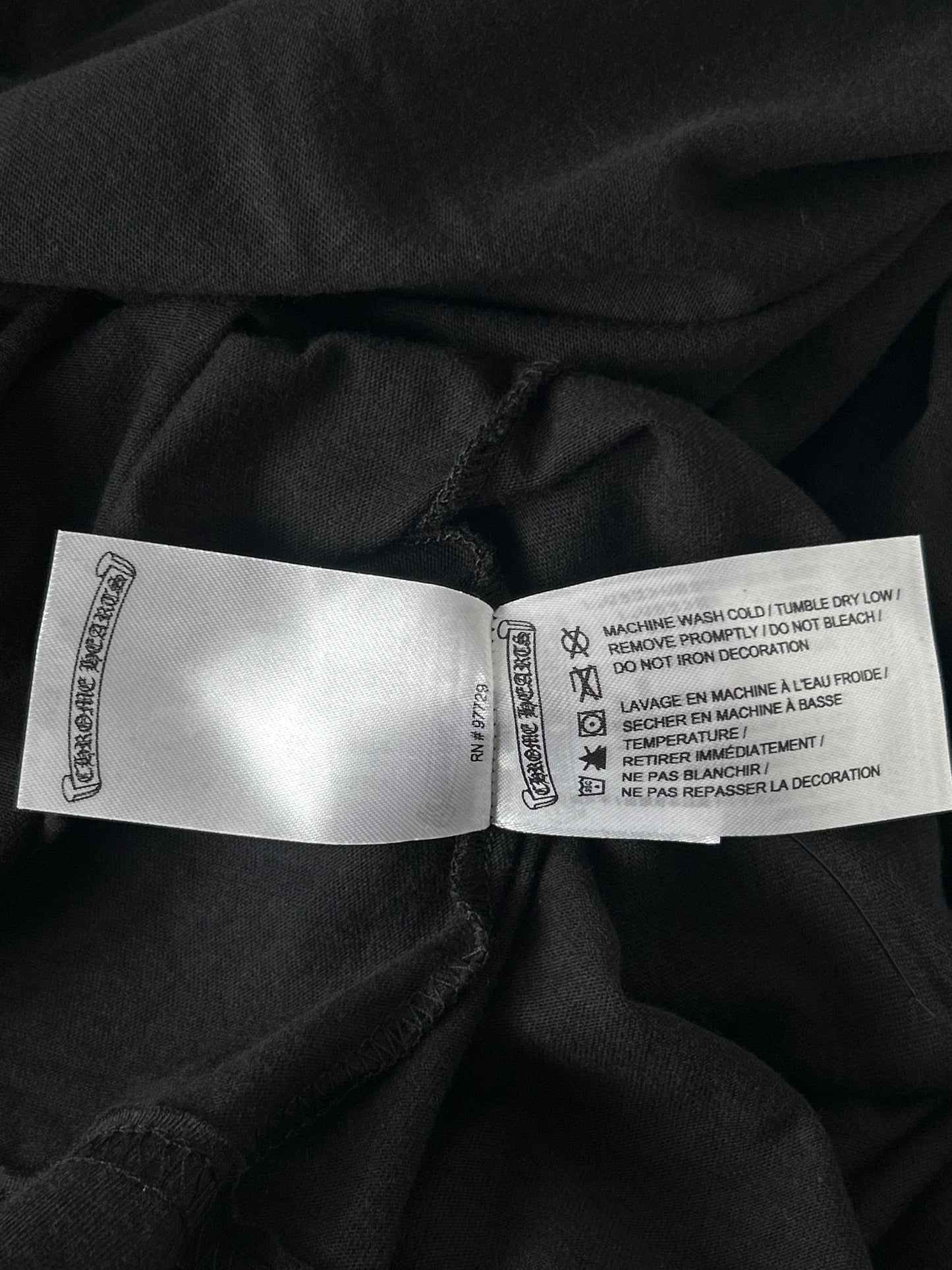 Chrome Hearts Black & Olive Neck Logo Longsleeve T-Shirt