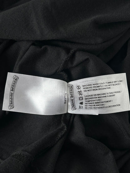 Chrome Hearts Black & Olive Neck Logo Longsleeve T-Shirt