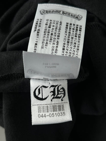 Chrome Hearts Black & Olive Neck Logo Longsleeve T-Shirt