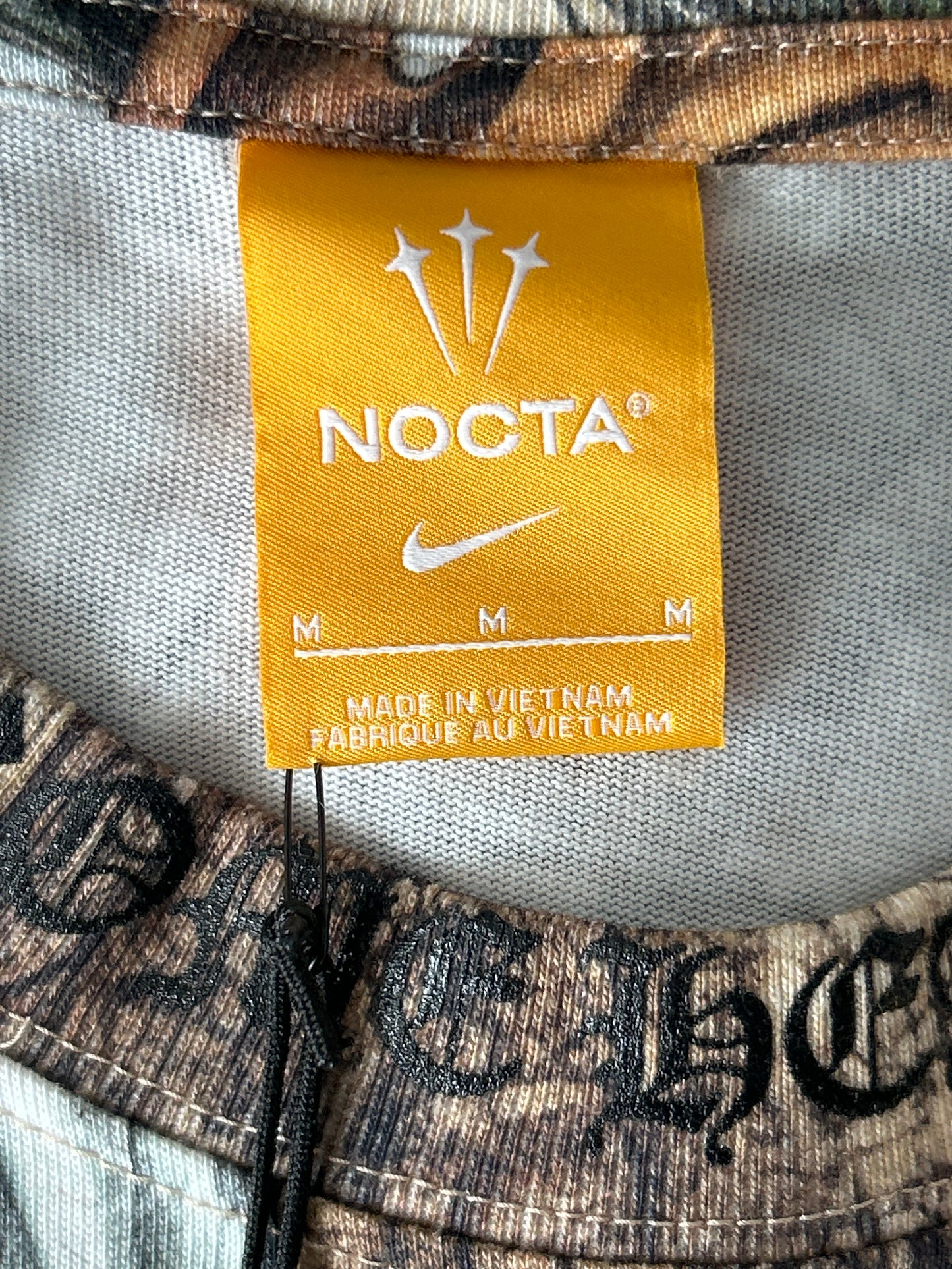 Chrome Hearts Nike NOCTA Camouflage Horseshoe Logo T-Shirt