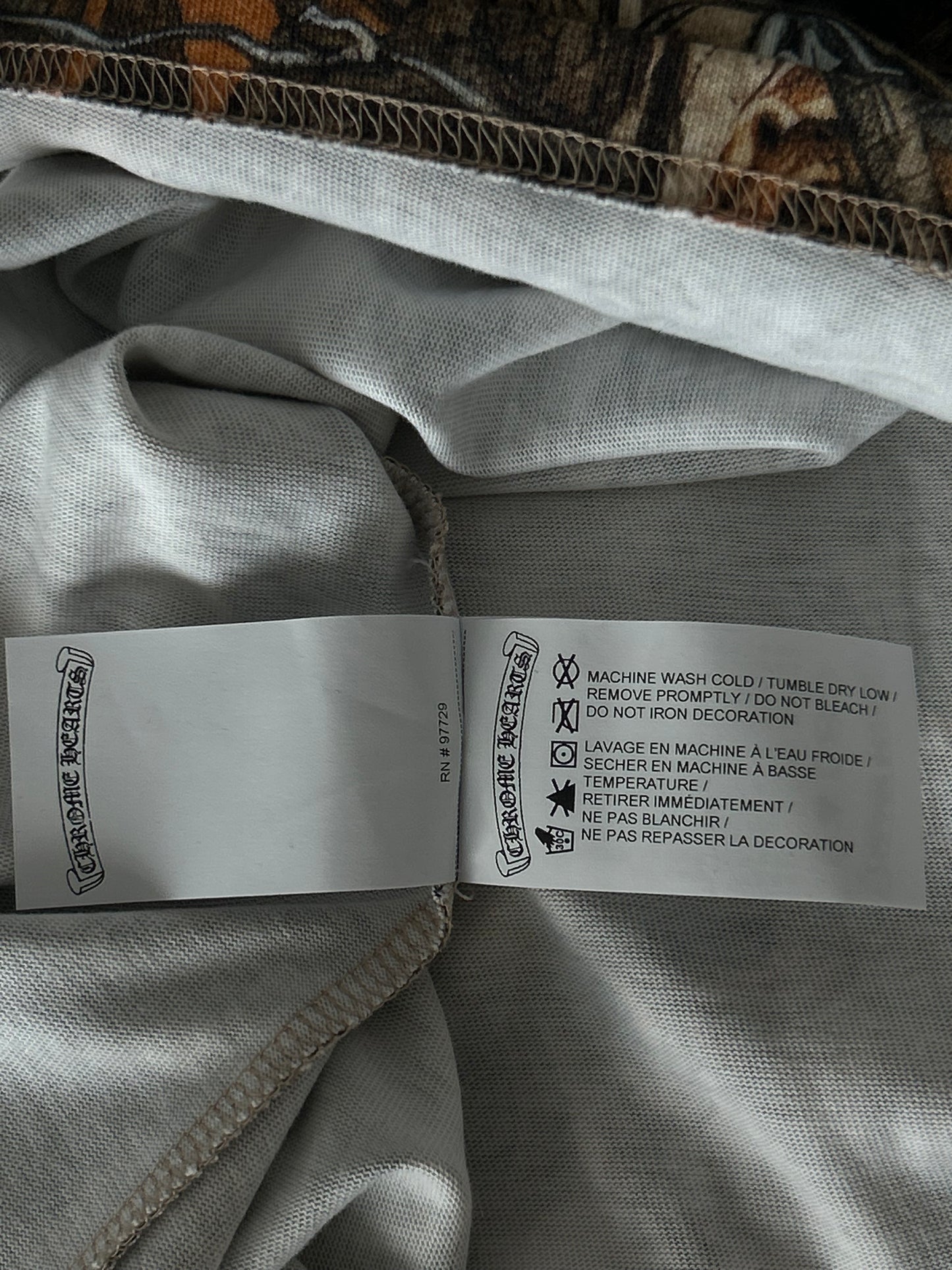 Chrome Hearts Nike NOCTA Camouflage Horseshoe Logo T-Shirt