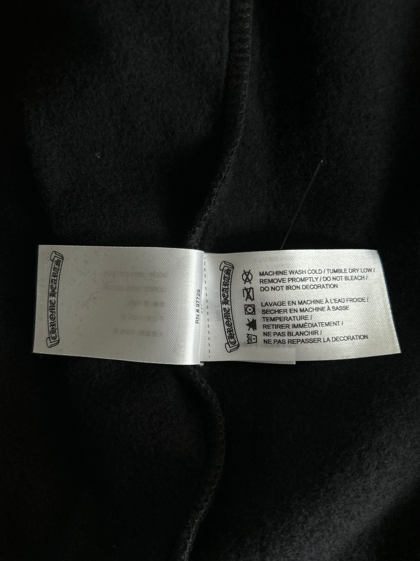 Chrome Hearts Black & Olive Script Zip Up Hoodie