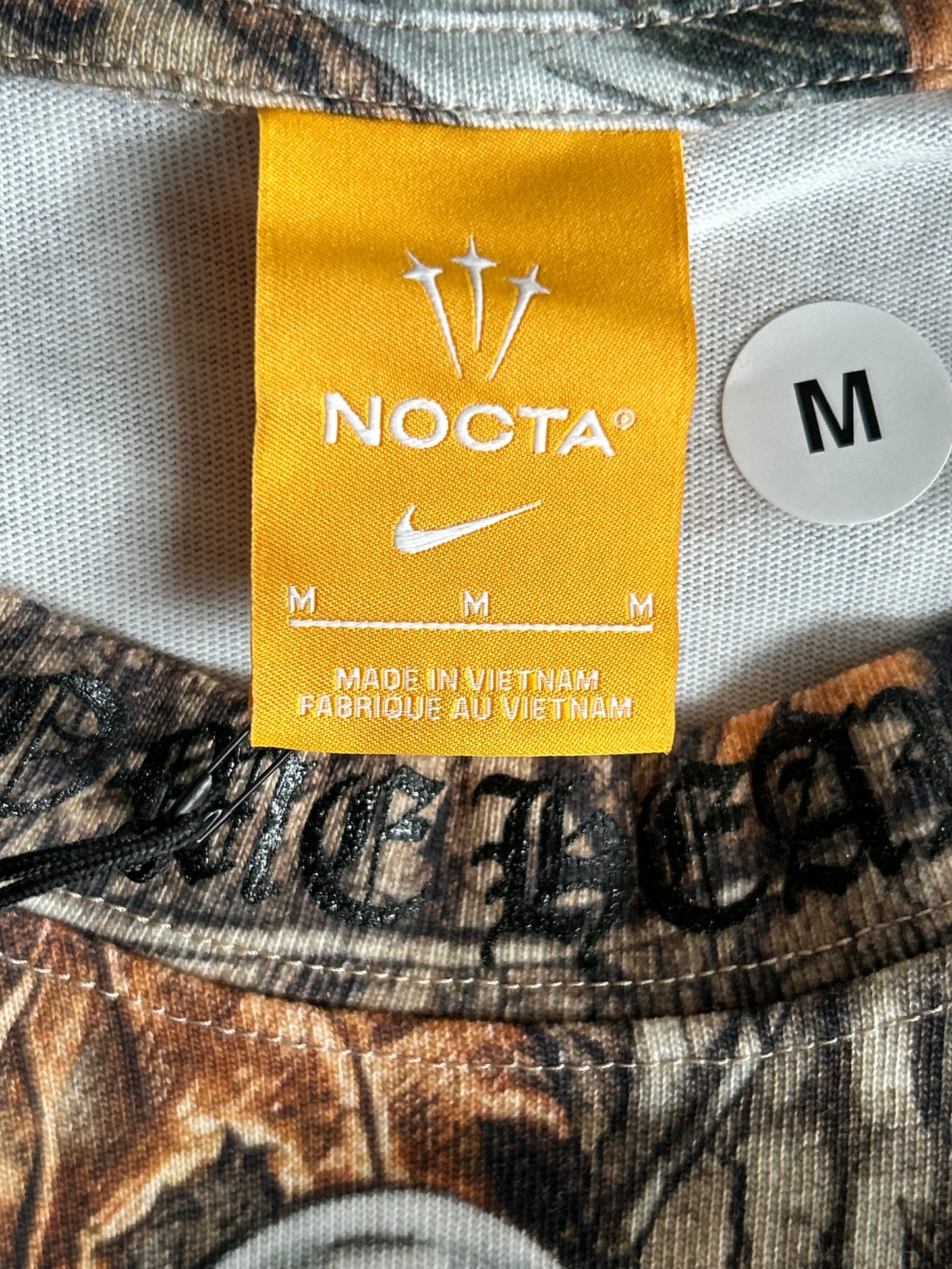 Chrome Hearts Nike NOCTA Camouflage Horseshoe Logo T-Shirt