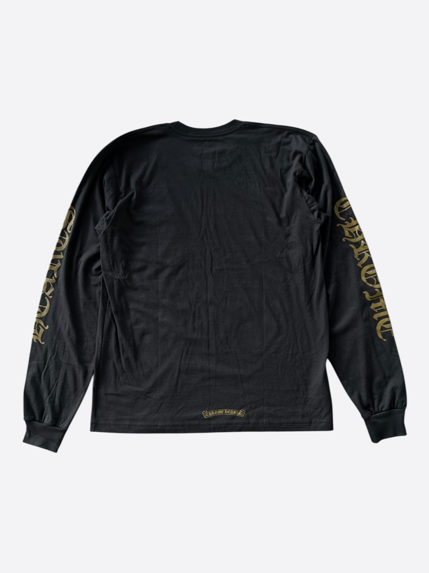 Chrome Hearts Black & Olive Neck Logo Longsleeve T-Shirt