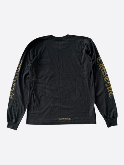 Chrome Hearts Black & Olive Neck Logo Longsleeve T-Shirt