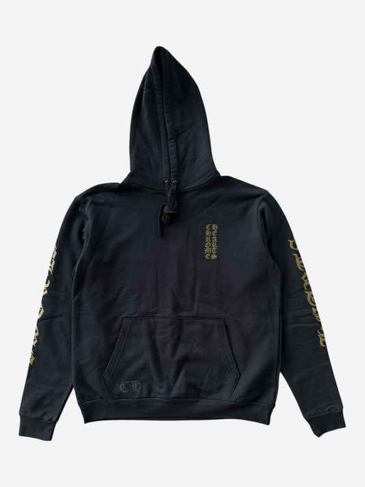 Chrome Hearts Black & Olive Script Logo Hoodie