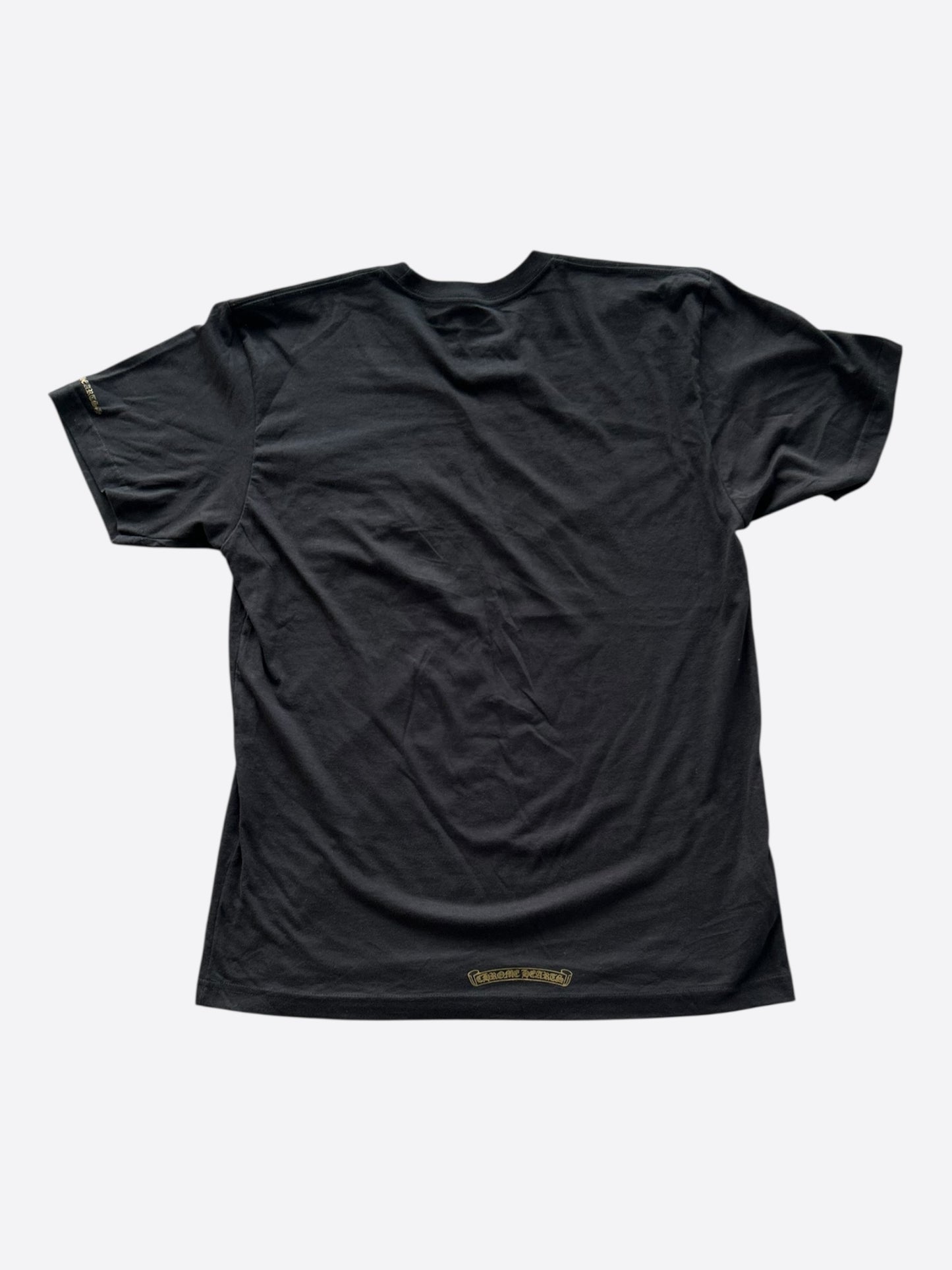 Chrome Hearts Black & Olive Neck Logo T-Shirt