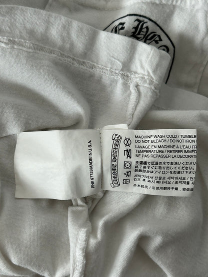 Chrome Hearts White & Black Taipei Horseshoe Logo T-Shirt