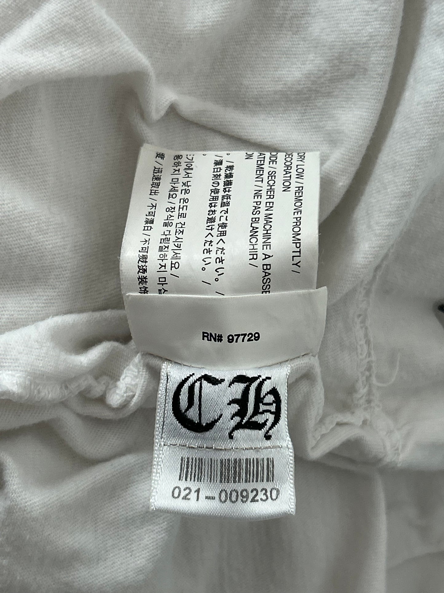 Chrome Hearts White & Black Taipei Horseshoe Logo T-Shirt