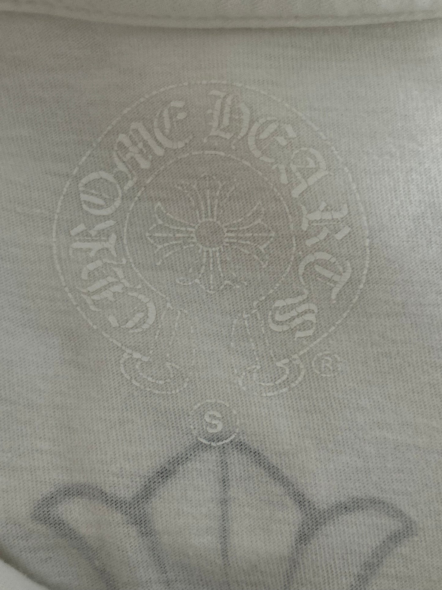 Chrome Hearts White & Black Cross Logo T-Shirt