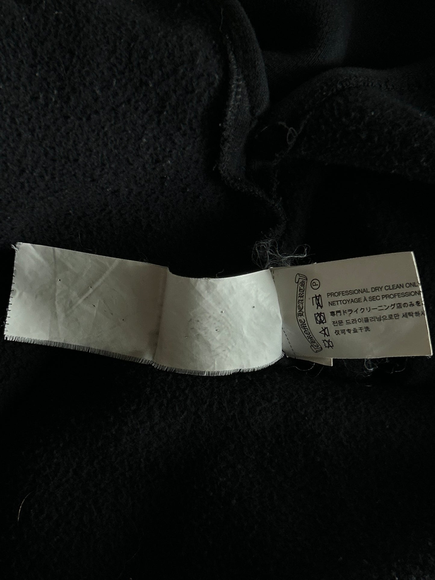 Chrome Hearts Black Leather Triple Cross Patch Hoodie