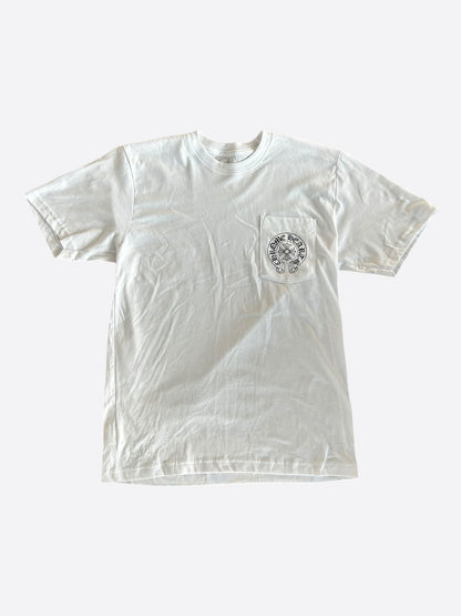 Chrome Hearts White & Black Las Vegas Horseshoe Logo T-Shirt