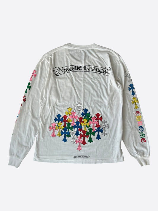 Chrome Hearts White & Multicolor Cross Longsleeve T-Shirt