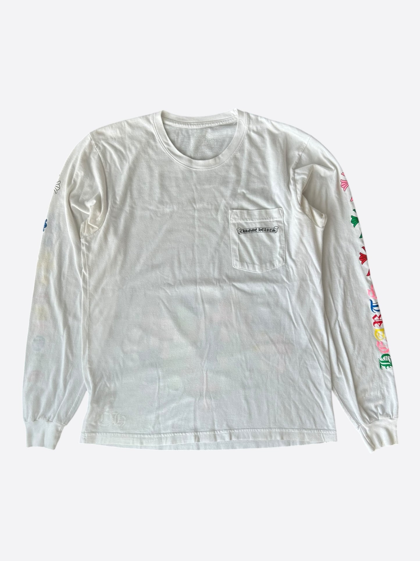 Chrome Hearts White & Multicolor Cross Longsleeve T-Shirt