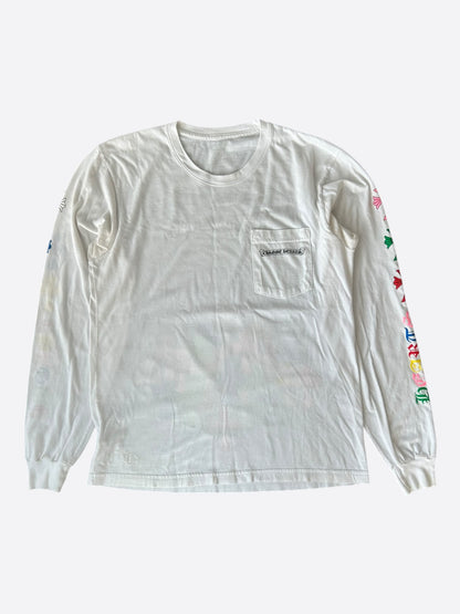 Chrome Hearts White & Multicolor Cross Longsleeve T-Shirt
