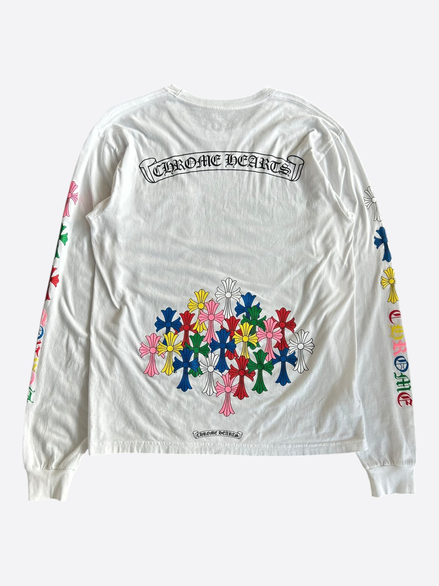 Chrome Hearts White & Multicolor Cross Longsleeve T-Shirt